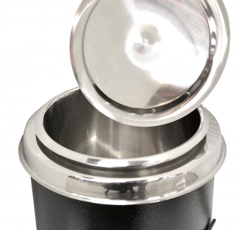 Black Soup Kettle with 6 QT capacity